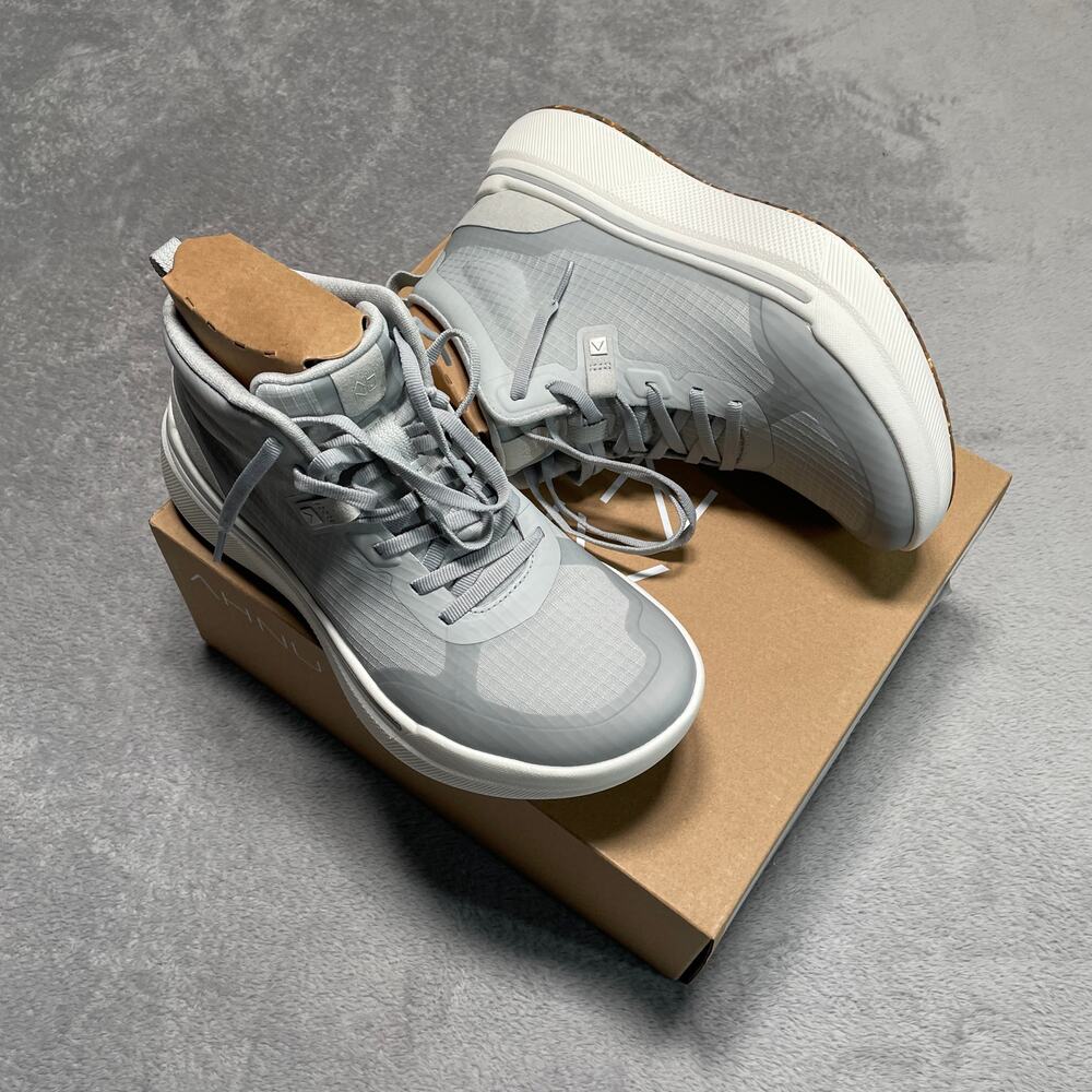 Ahnu Shoes Womens 7 Grey Sequence 1 Mid Performance Comfort Rocker Sole New - Picture 13 of 13